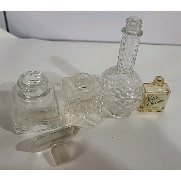 Vintage Large Lot Empty Perfume Parfum Bottles Various Designer Scents - Picture 12 of 12